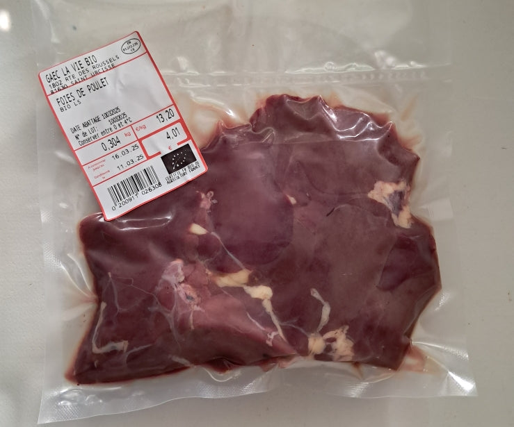 Foies de poulet BIO (~300g)