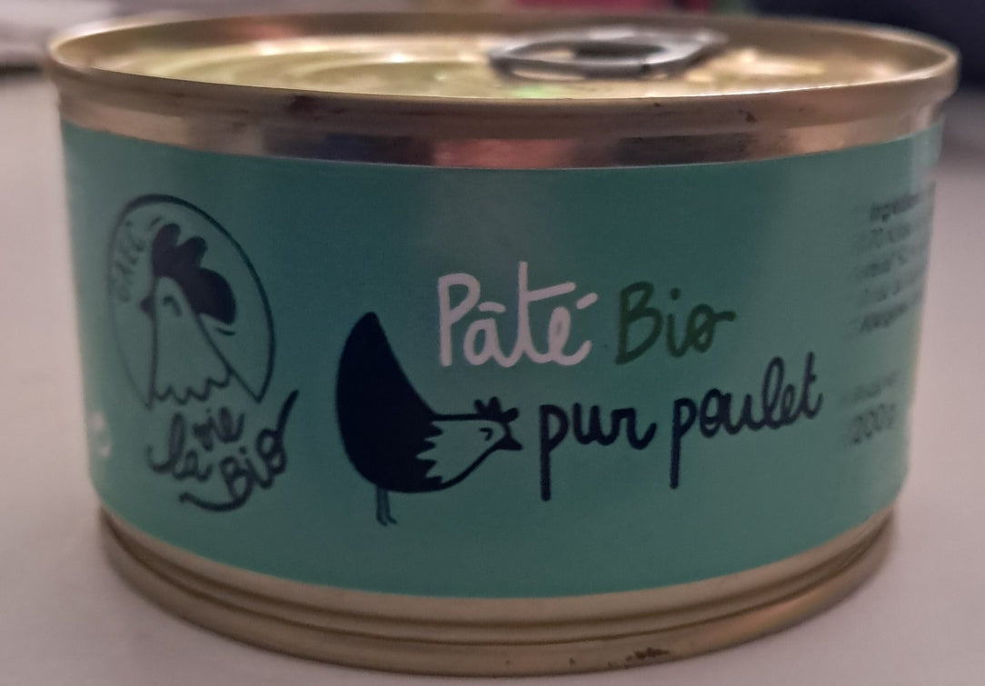 Pâté de poulet BIO (~170g)