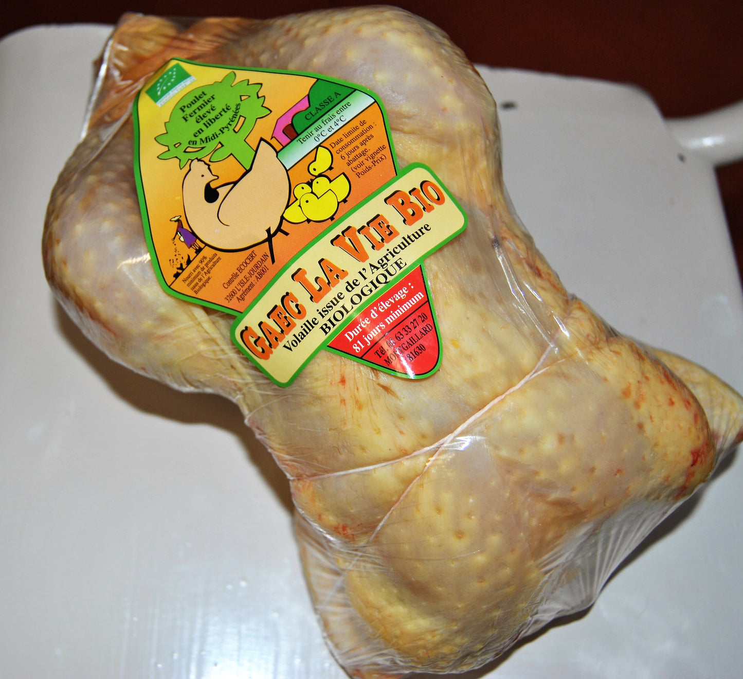 Poulet entier BIO (~1,8 kg)